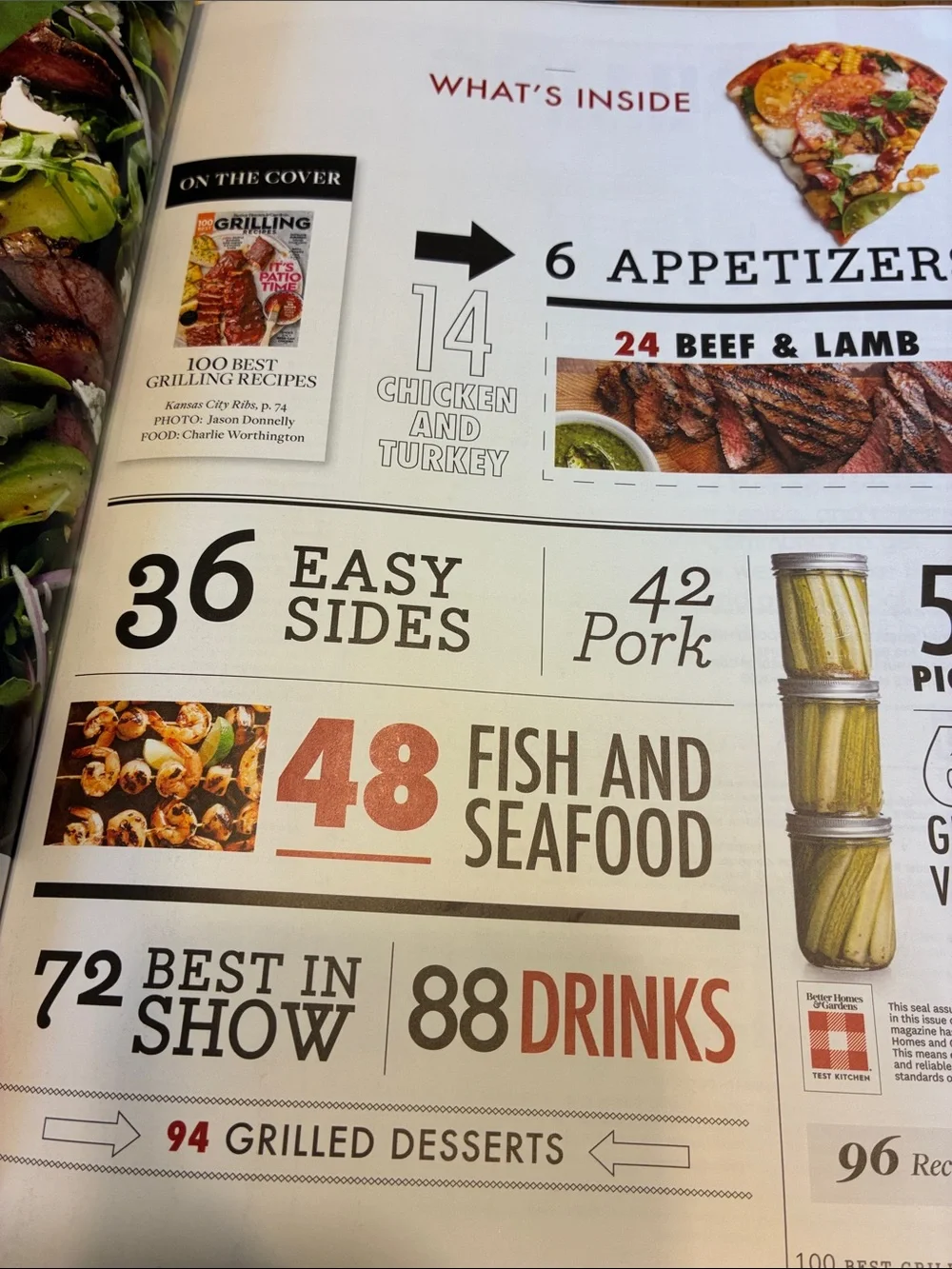 Better Homes & Gardens Grilling recipes & Slow cooker recipes cookbook magazine